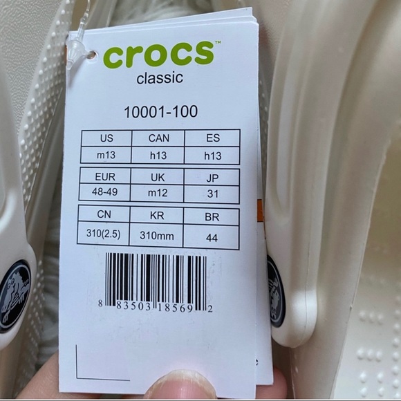 White Crocs Clogs NWT - Picture 2 of 7
